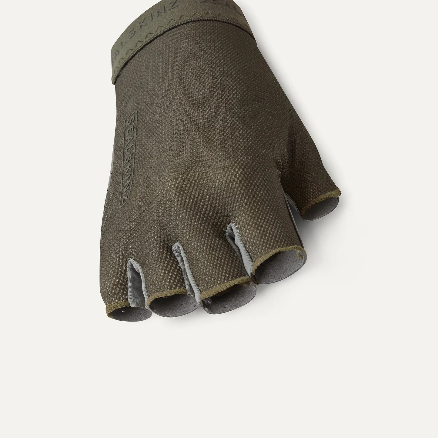 Sealskinz Brinton Perforated Palm Fingerless Cycling Gloves - Olive