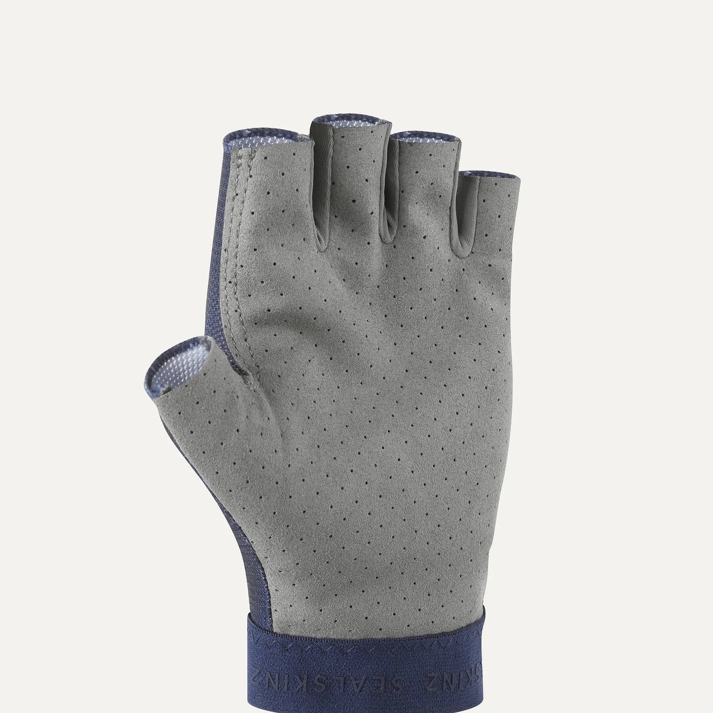 Sealskinz Brinton Perforated Palm Fingerless Cycling Gloves - Navy