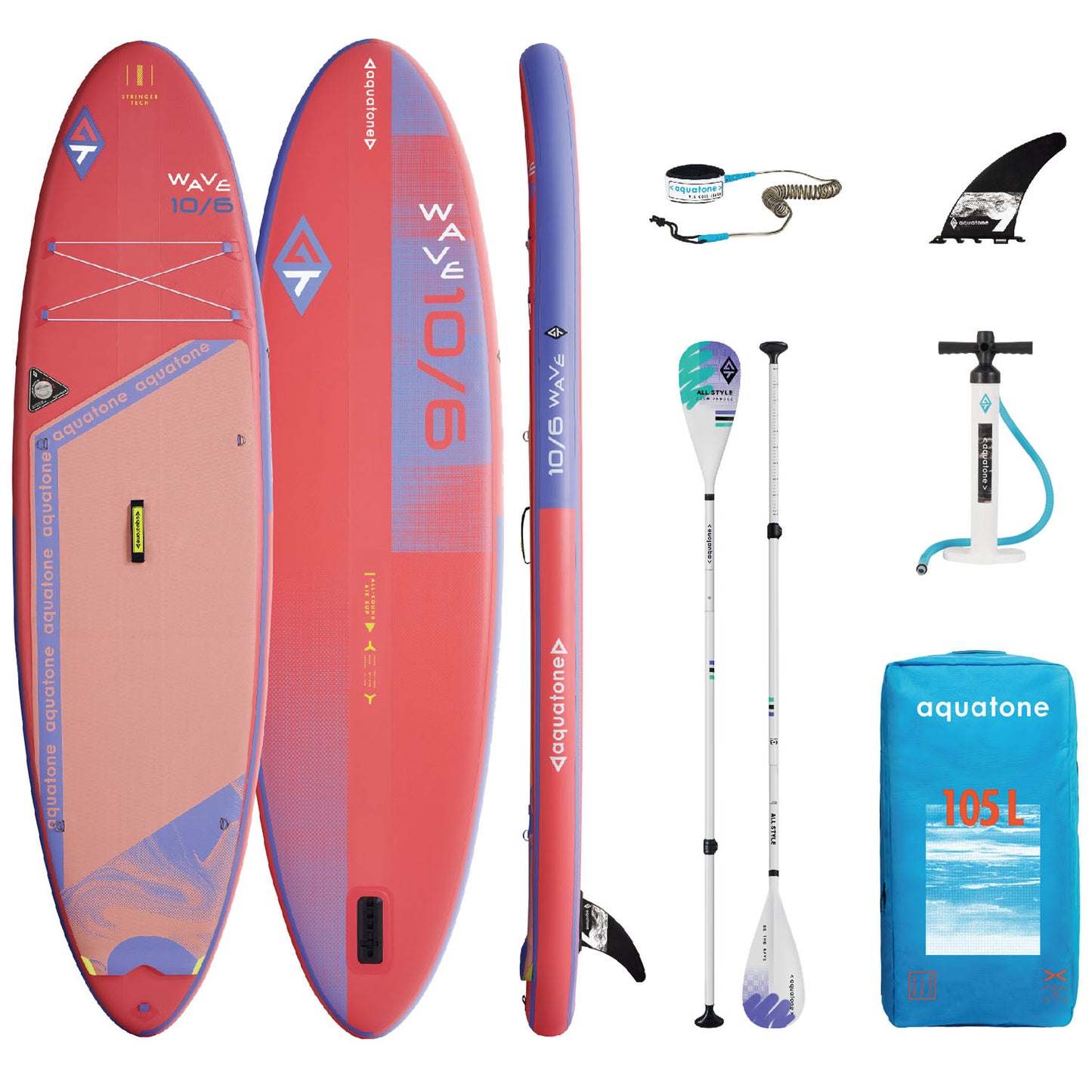 Aquatone Wave Plus 10'6" All Round Inflatable Stand Up Paddle Board