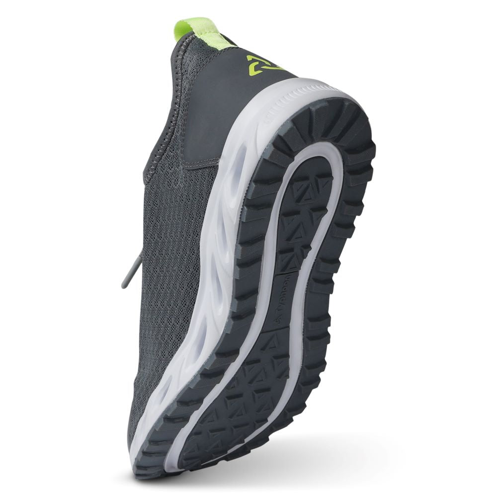 Typhoon TS10 Sneaker/Deck Trainers - Grey/Lime