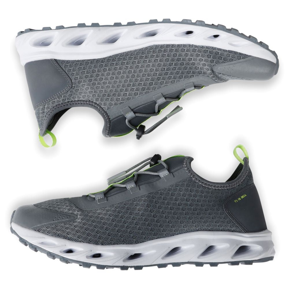 Typhoon TS10 Sneaker/Deck Trainers - Grey/Lime
