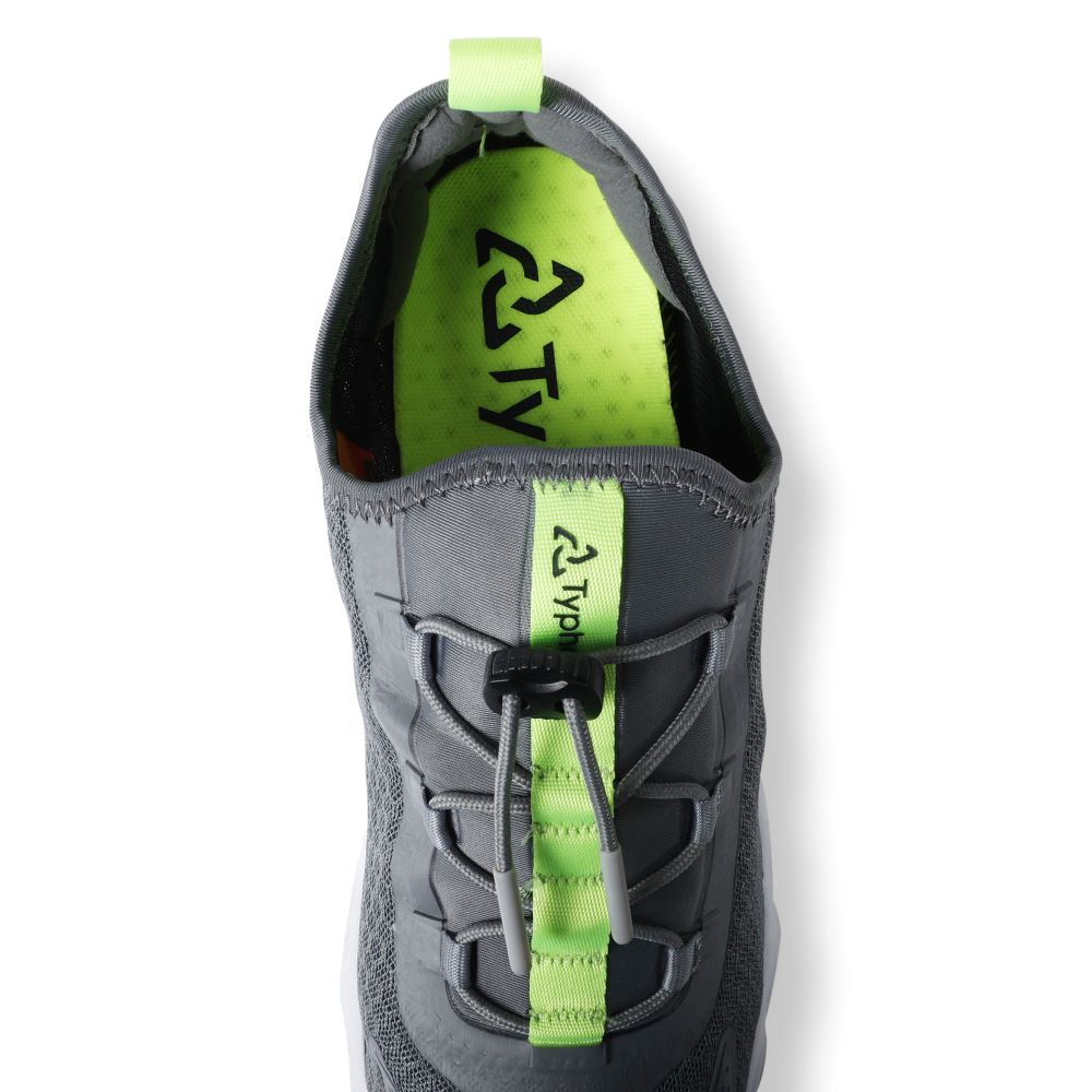 Typhoon TS10 Sneaker/Deck Trainers - Grey/Lime