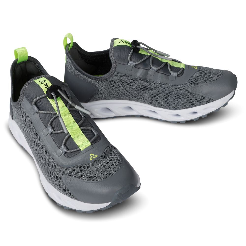 Typhoon TS10 Sneaker/Deck Trainers - Grey/Lime