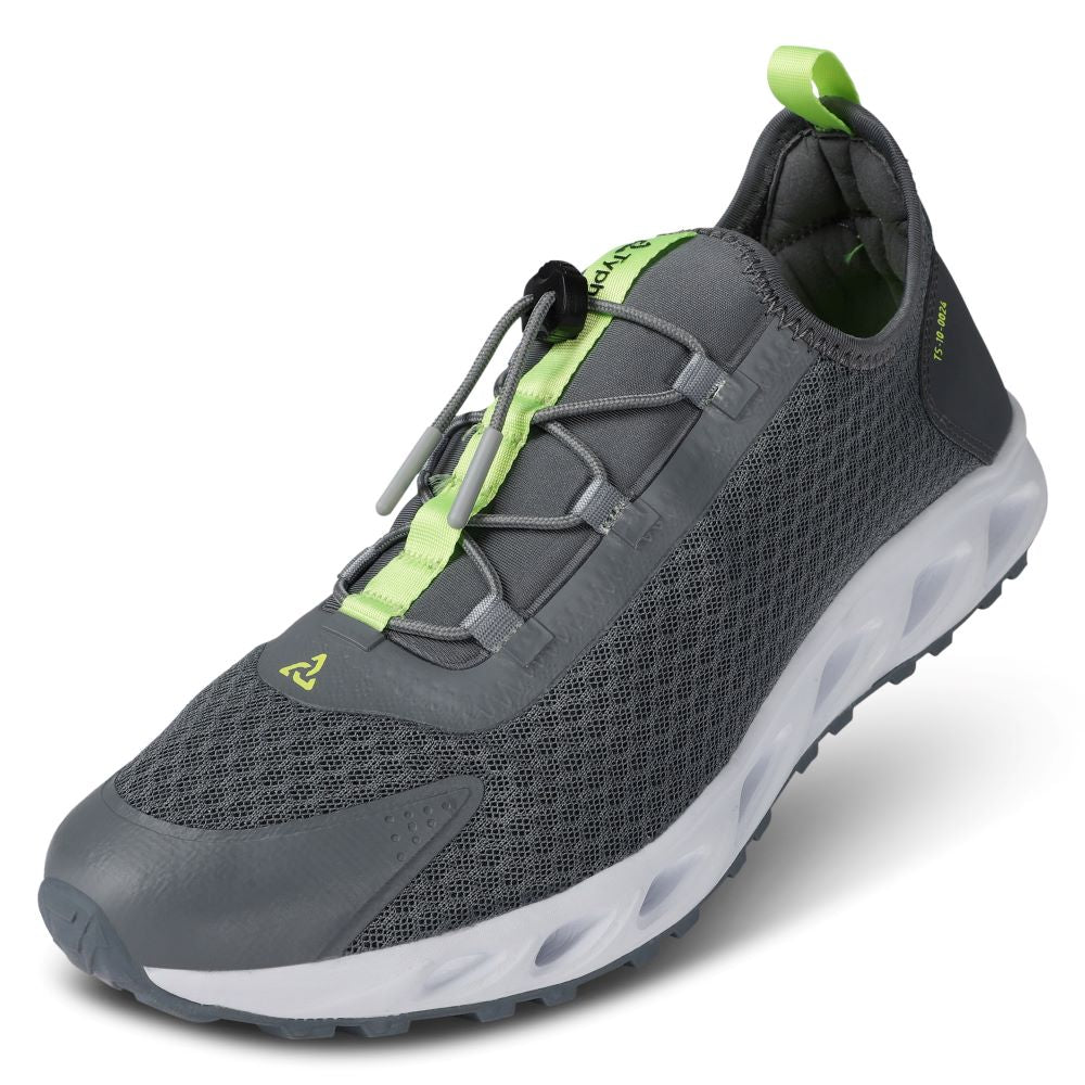 Typhoon TS10 Sneaker/Deck Trainers - Grey/Lime