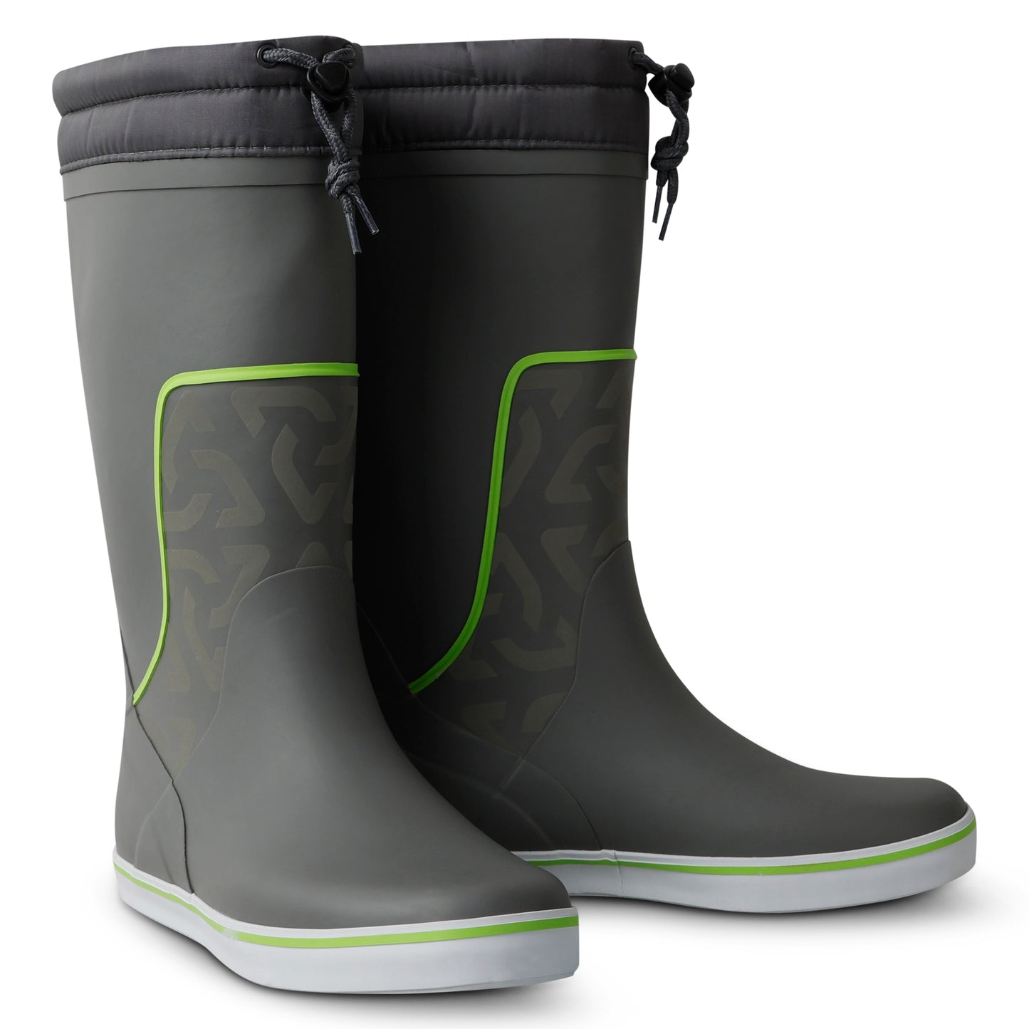 Typhoon Tall Sailing Boots - Slate/Lime