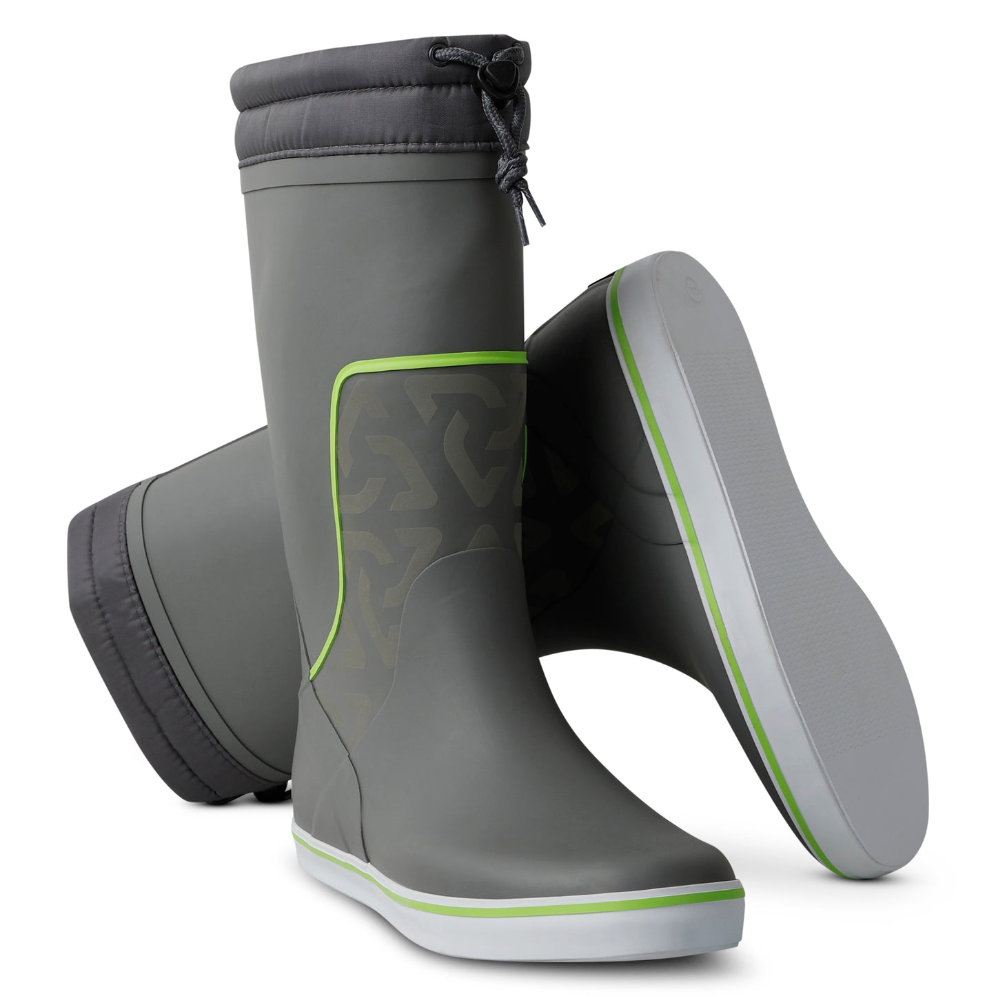 Typhoon Tall Sailing Boots - Slate/Lime