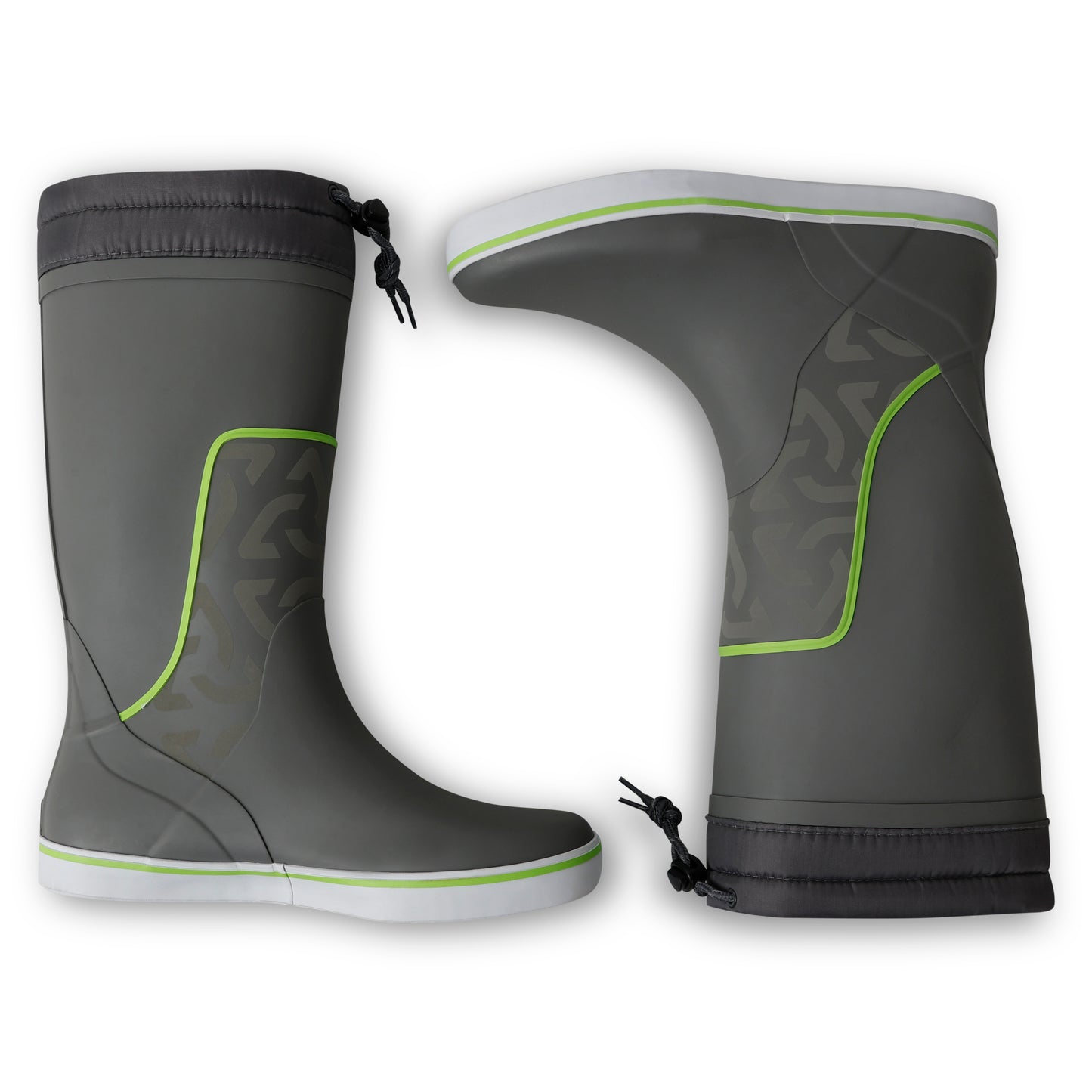 Typhoon Tall Sailing Boots - Slate/Lime