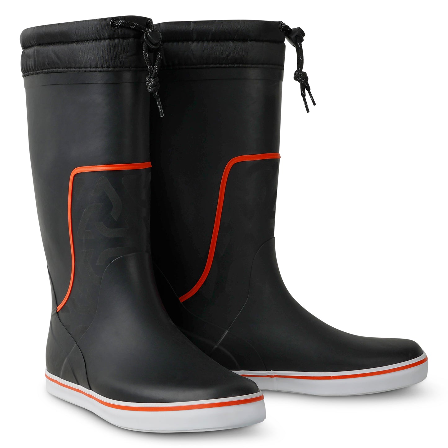 Typhoon Tall Sailing Boots - Black/Solar