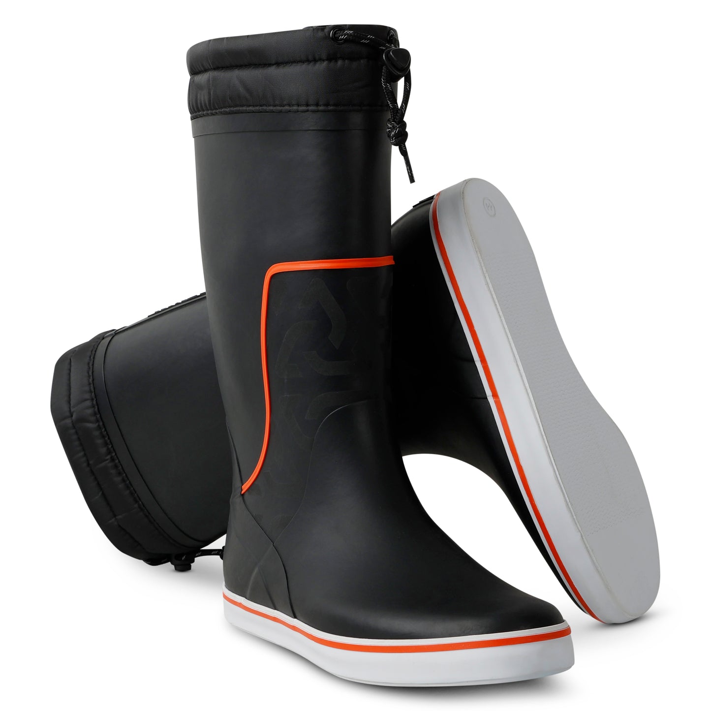 Typhoon Tall Sailing Boots - Black/Solar