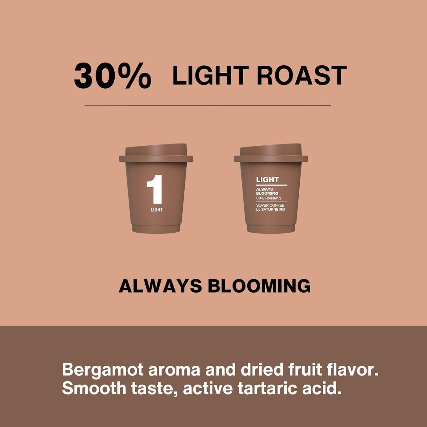 SATURNBIRD 100% Arabica Instant Hot/Cold Brew Coffee - Pack of 24 - NO.1 Light Roast
