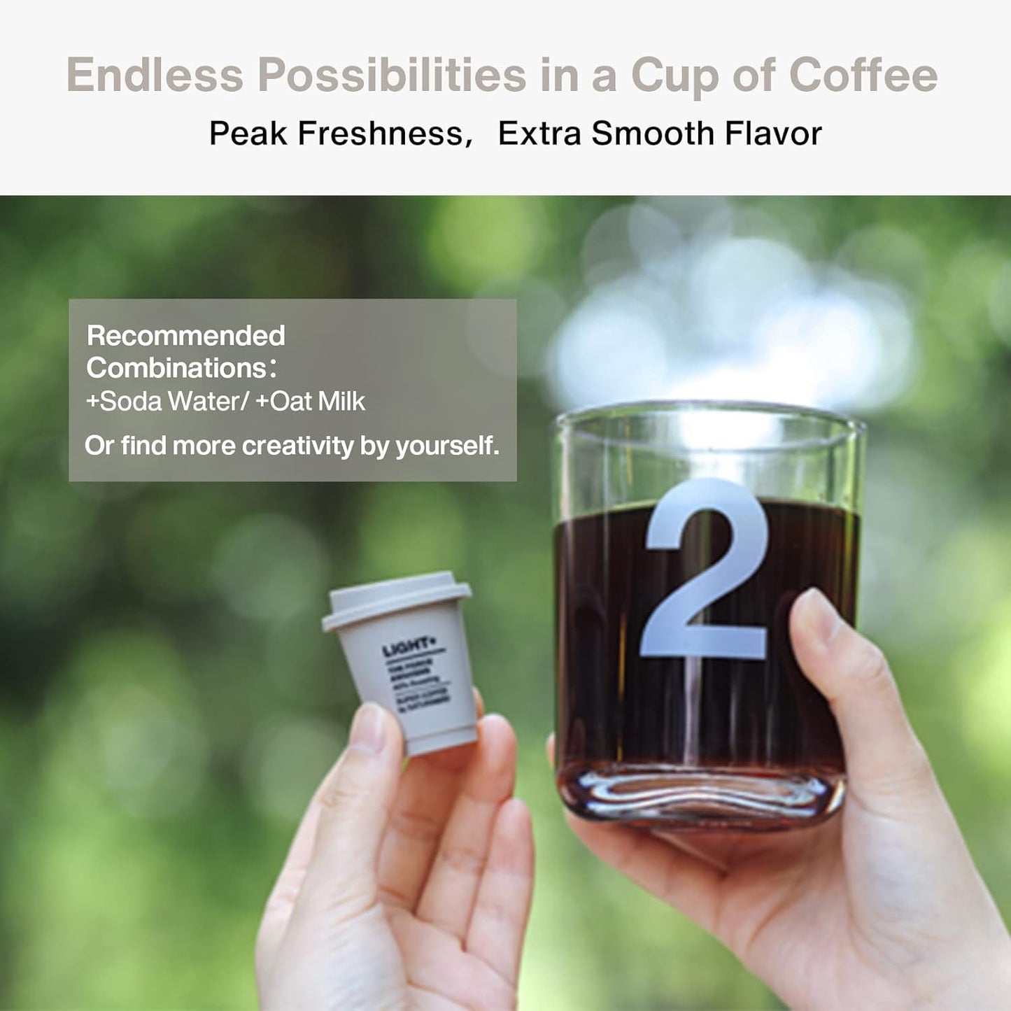 SATURNBIRD 100% Arabica Instant Hot/Cold Brew Coffee - Pack of 24 - NO.2 Light-Medium Roast