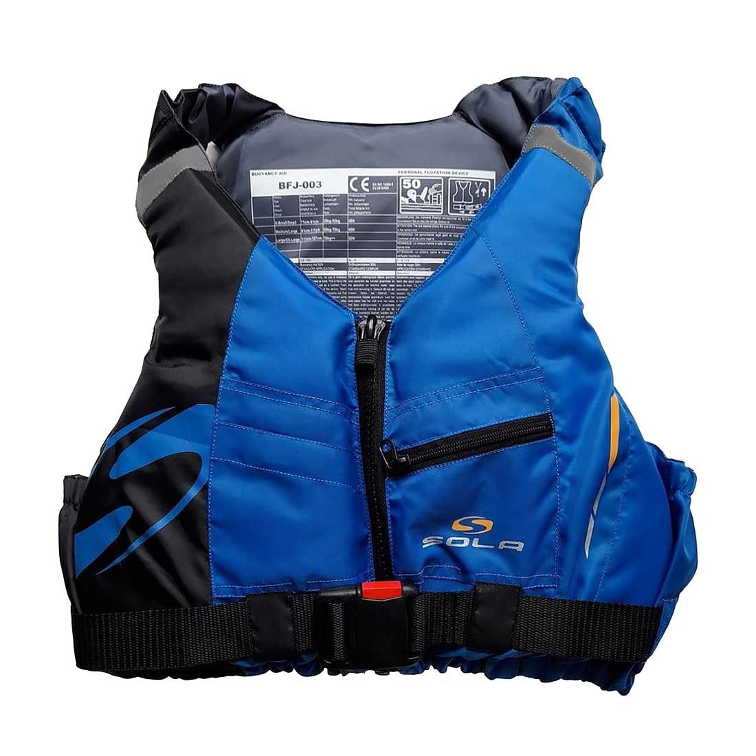 Sola Frenzy 50n Front Zip Buoyancy Aid Blue