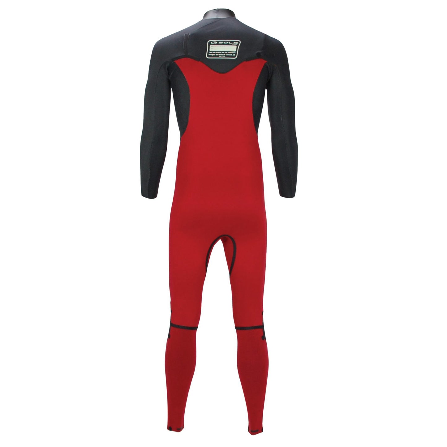 Sola Mens H2O - Back Zip 3/2mm Glued & Blind-Stitched Fullsuit Wetsuit - Shadow Grey