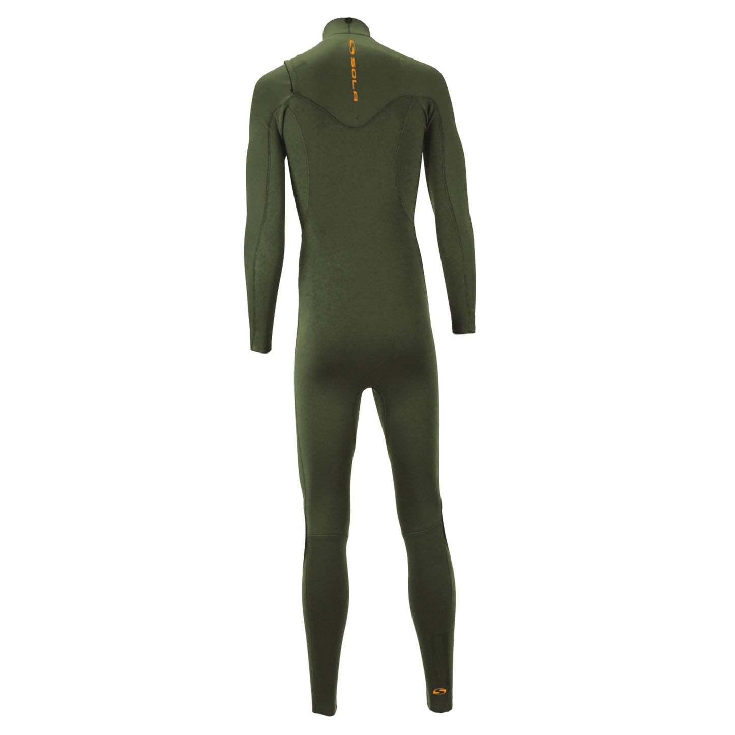 Sola Mens H2O - Front Zip 3/2mm Glued & Blind-Stitched Fullsuit Wetsuit - Olive Green