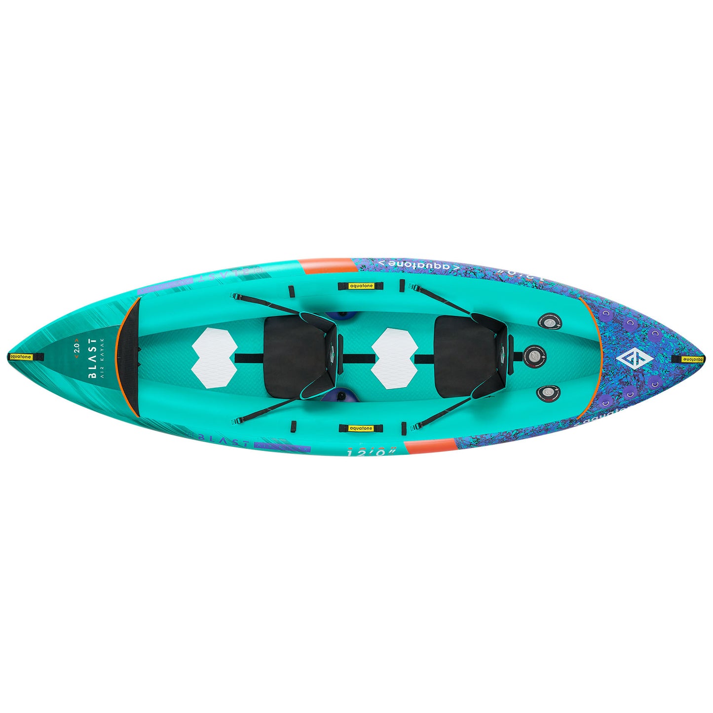 Aquatone BLAST 12'0 Inflatable 2 Person Recreational Kayak Package