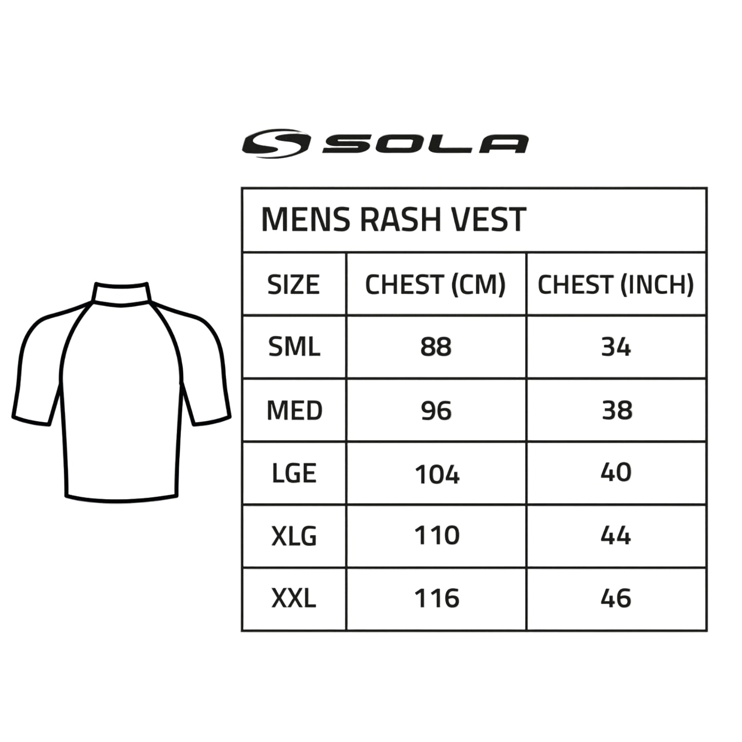 Sola Men’s Short Sleeve Rash Vest - Navy