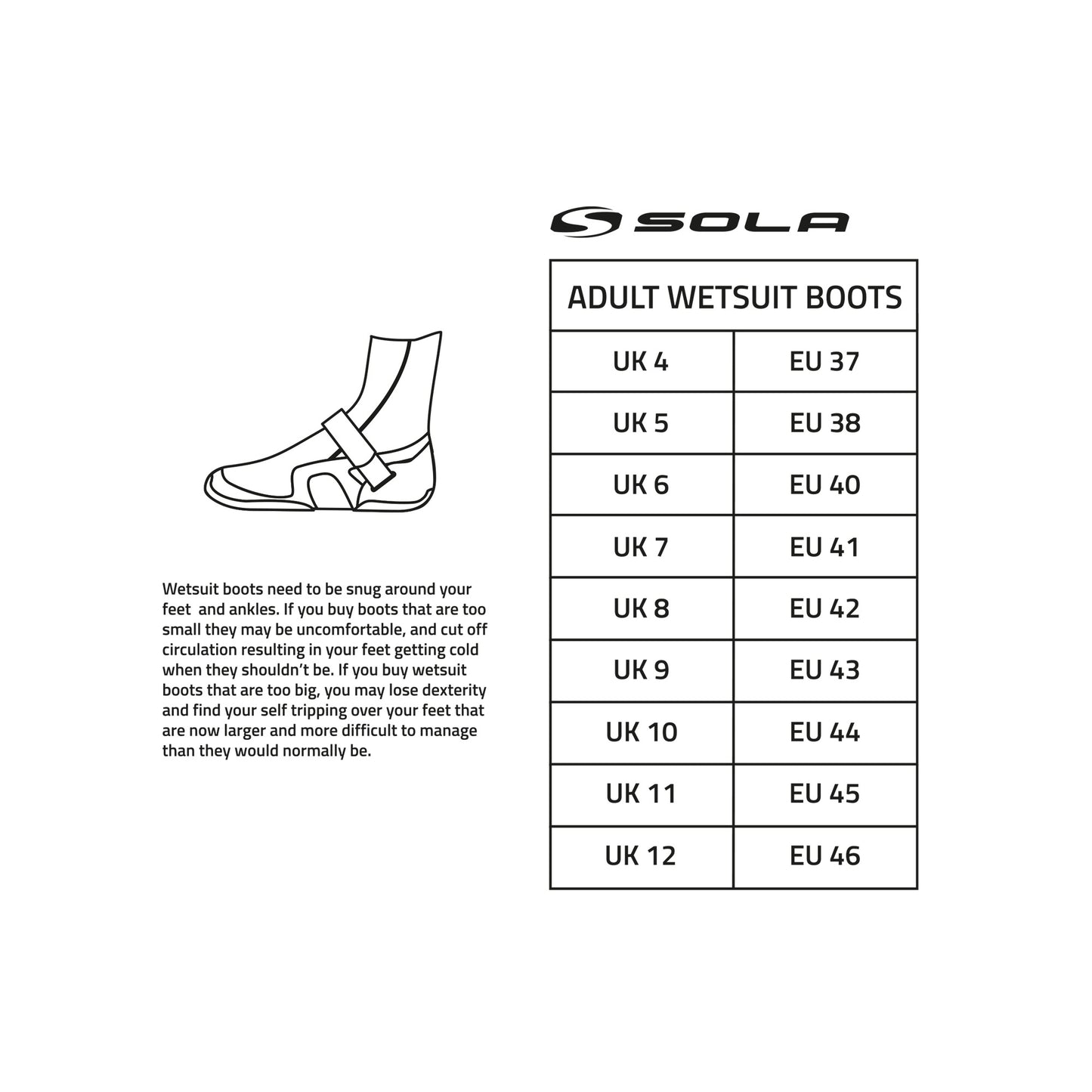 Sola 5mm Split Toe Boot