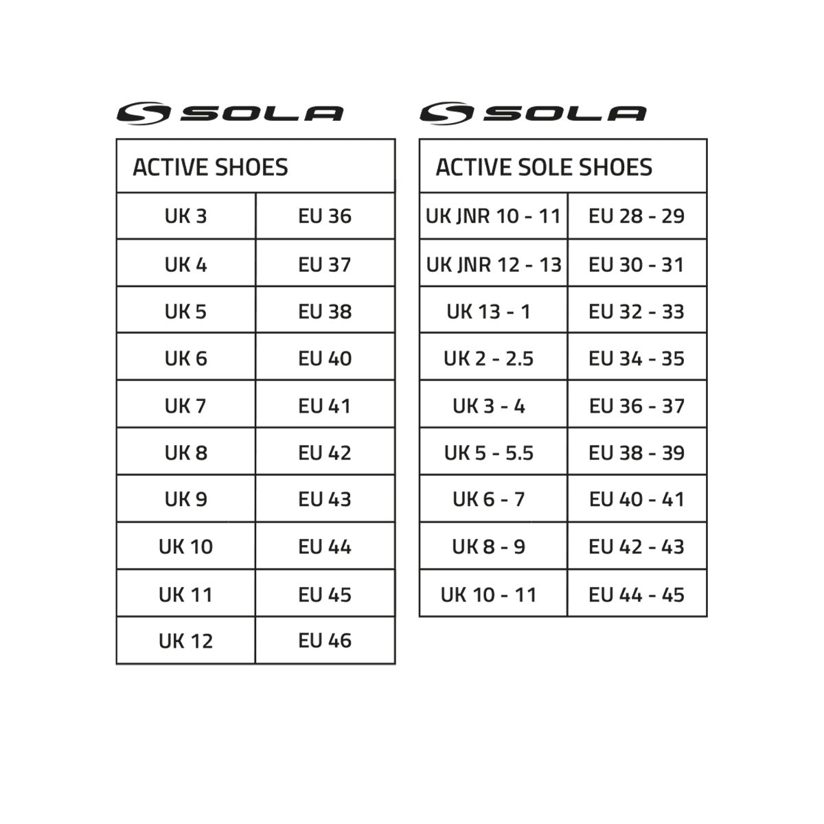 Sola Active Sole Shoes Black