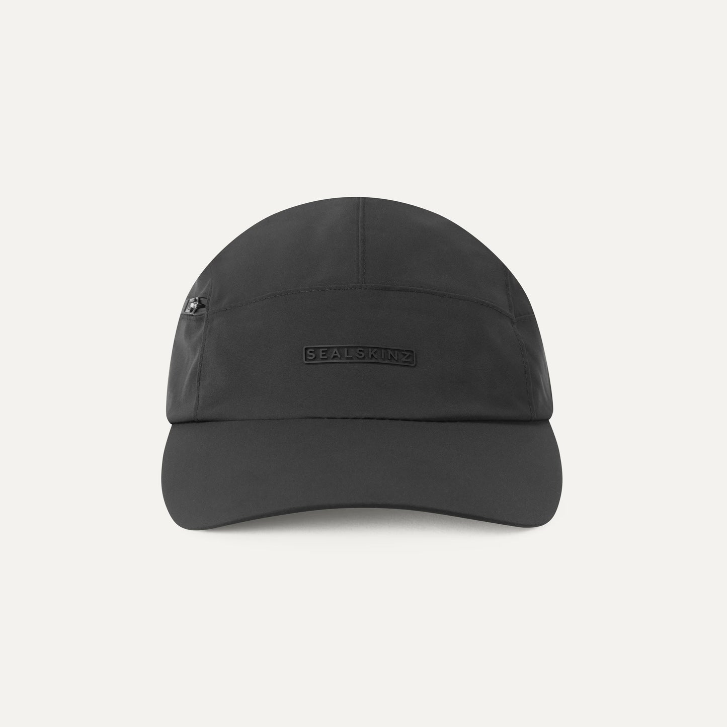 Scole - Mens Waterproof Zipped Pocket 5-Panel Cap - Black