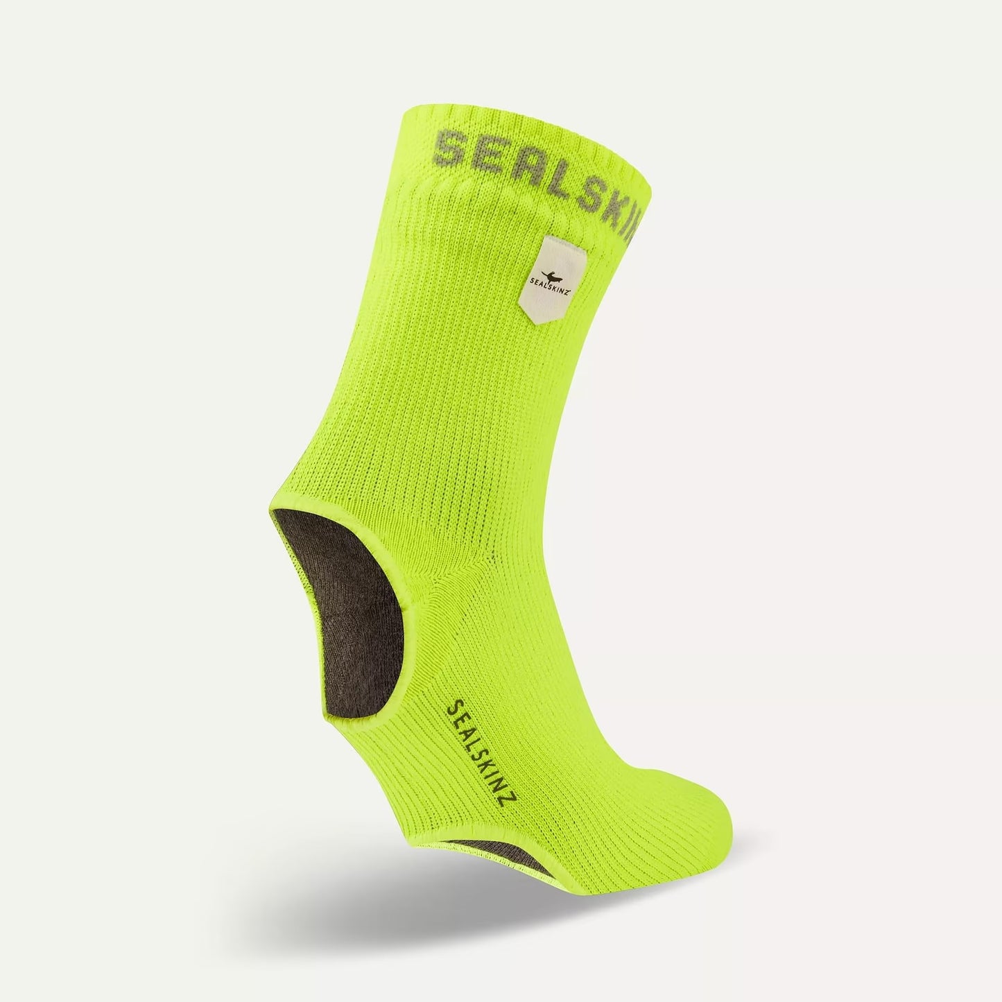 Sealskinz Thetford Waterproof All Weather Cycle Oversock - Flo Yellow