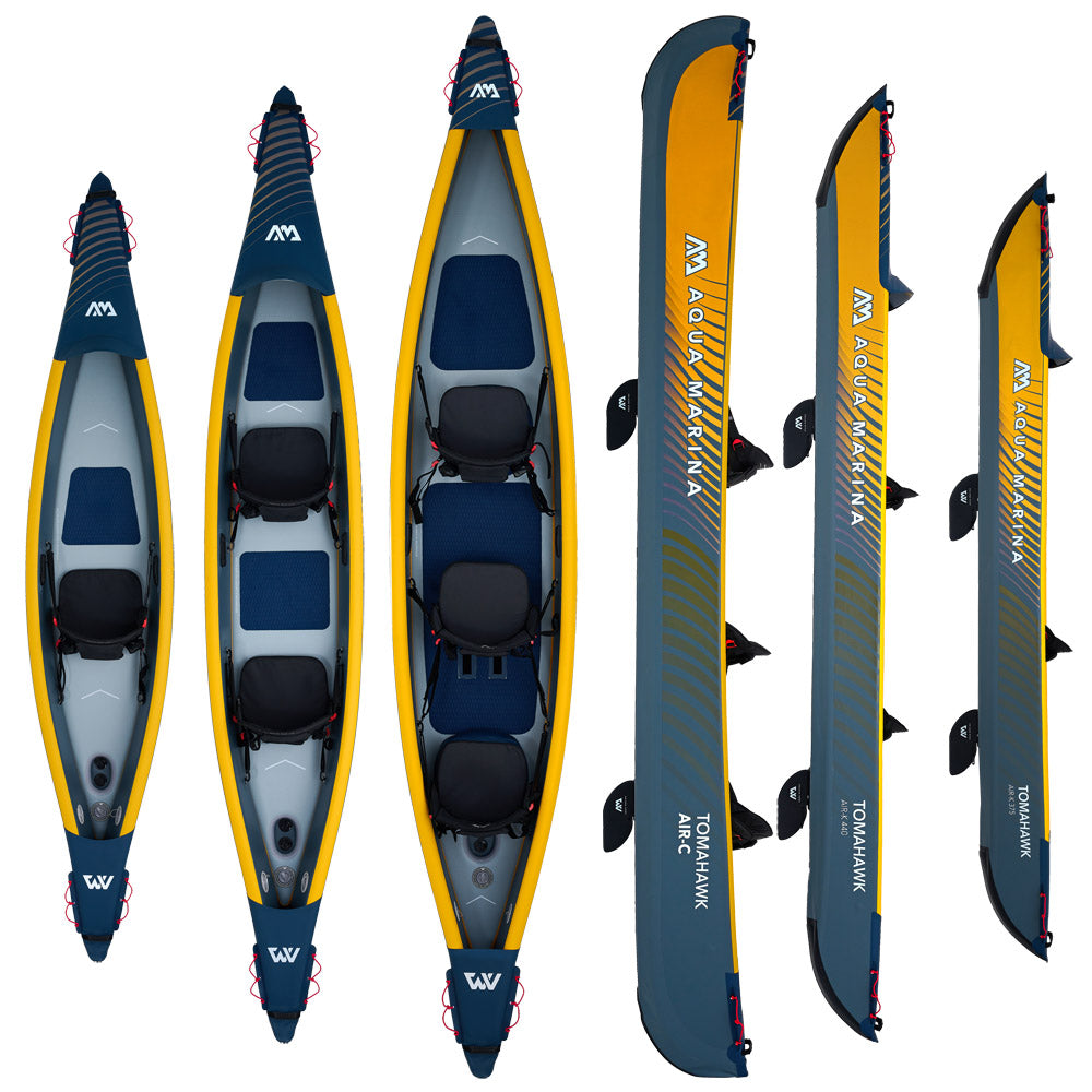Aqua Marina Tomahawk Air-K 440 High Pressure Drop-Stitch Premium Inflatable Kayak