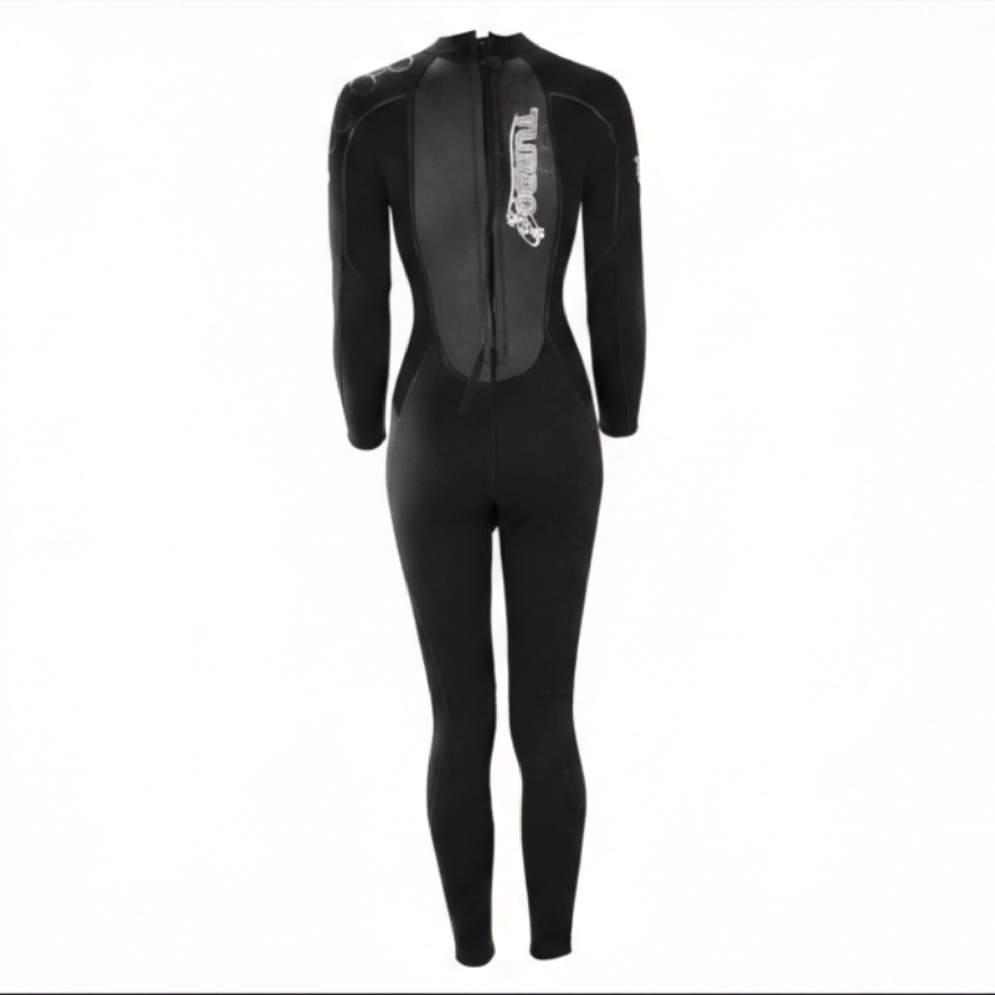 TWF Women's Turbo - Back Zip 2.5mm Fullsuit Wetsuit - Black/Black