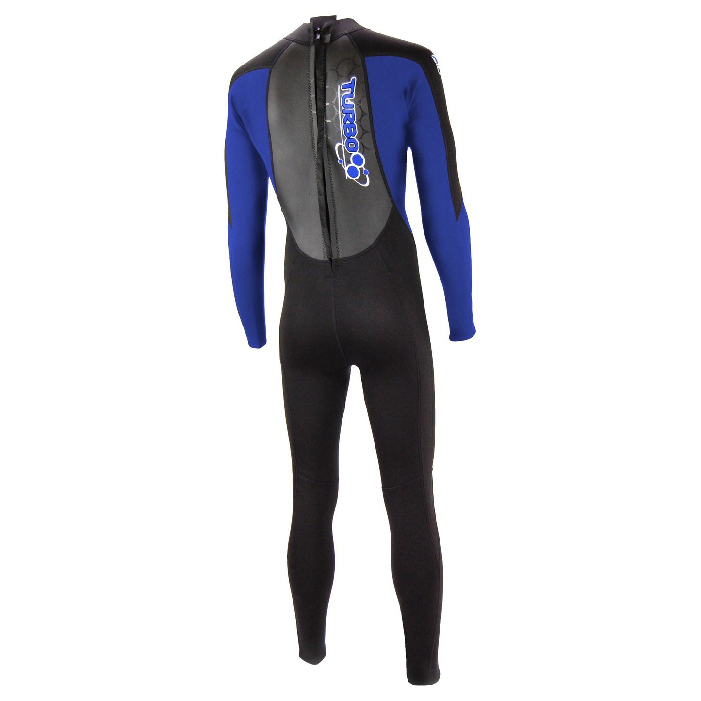 TWF Mens Turbo - Back Zip 2.5mm Fullsuit Wetsuit - Black/Blue