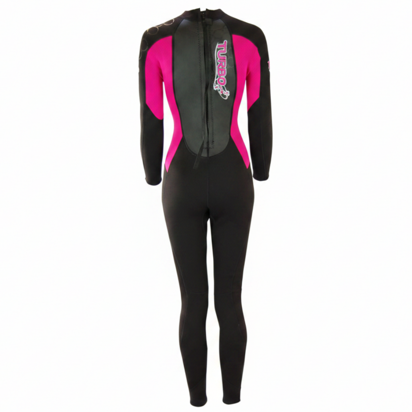 TWF Women's Turbo - Back Zip 2.5mm Fullsuit Wetsuit - Black/Pink