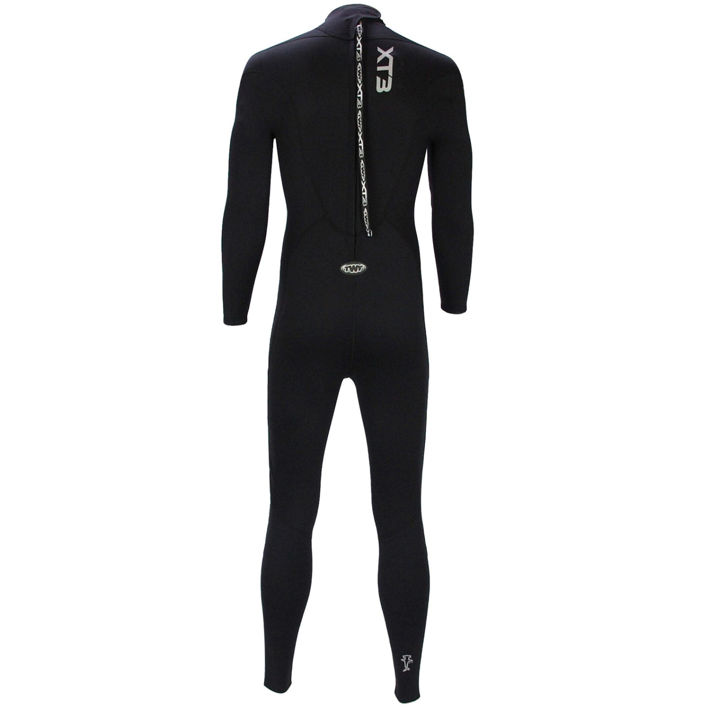 TWF Mens XT3 - Back Zip 3mm Fullsuit Wetsuit - Black
