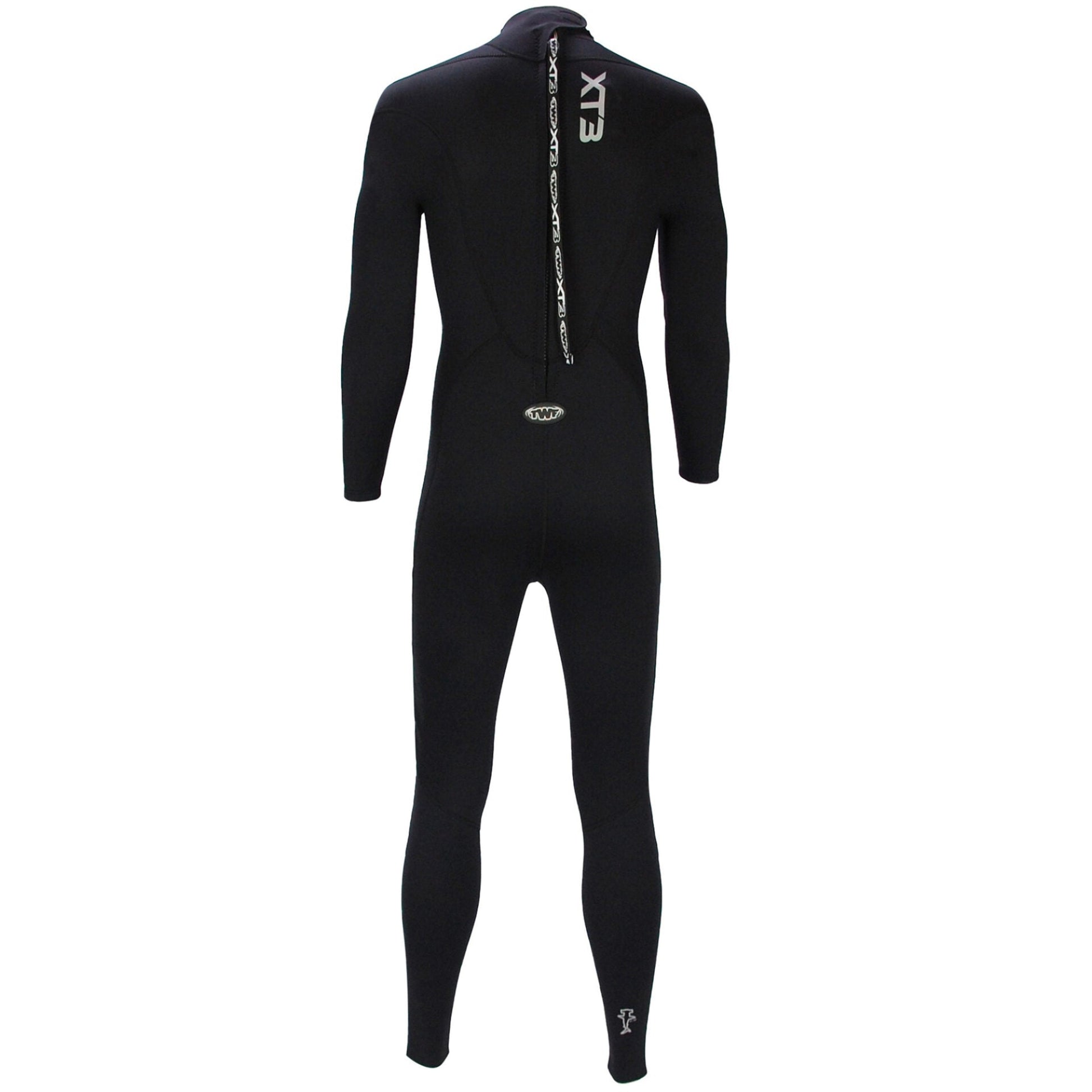 TWF Mens XT3 - Back Zip 3mm Fullsuit Wetsuit - Black