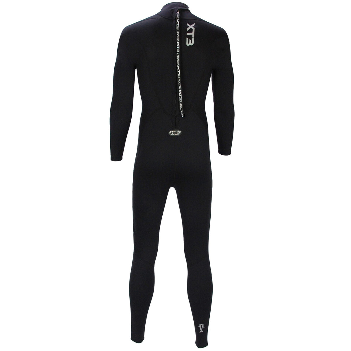 TWF Mens XT3 - Back Zip 3mm Fullsuit Wetsuit - Black