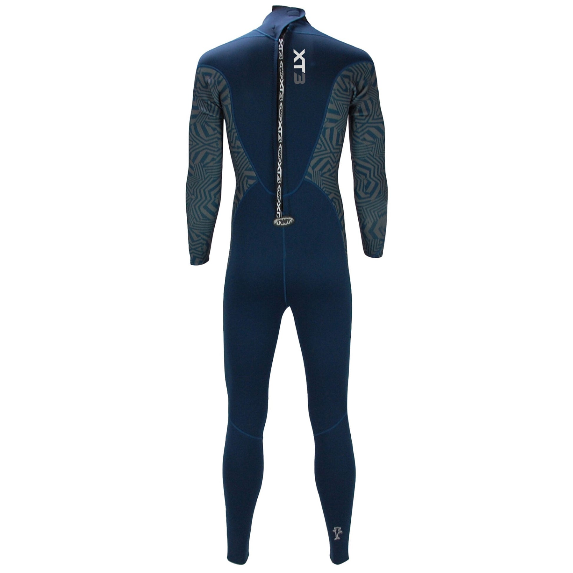 TWF Mens XT3 - Back Zip 3mm Fullsuit Wetsuit - Black/Blue