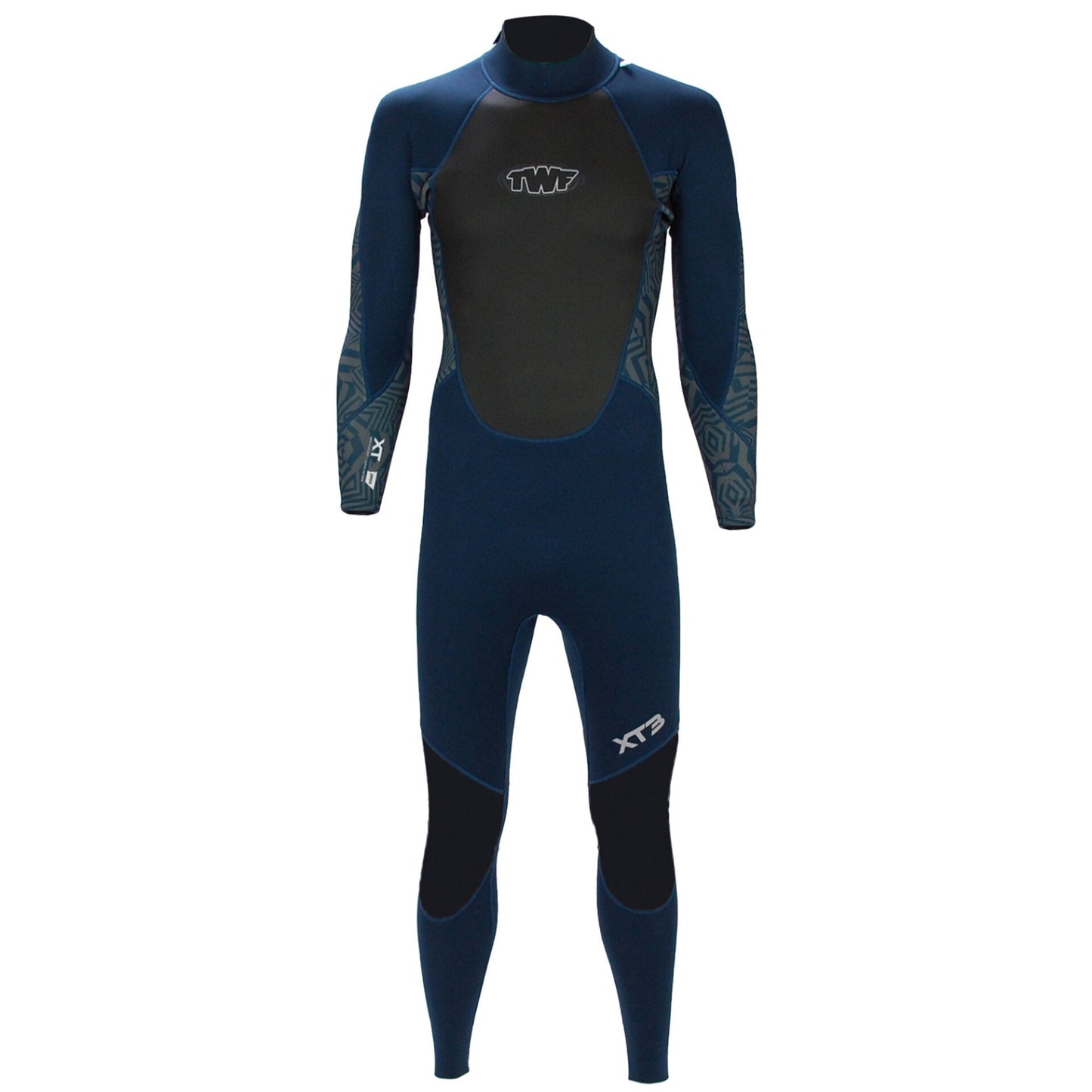 TWF Mens XT3 - Back Zip 3mm Fullsuit Wetsuit - Black/Blue