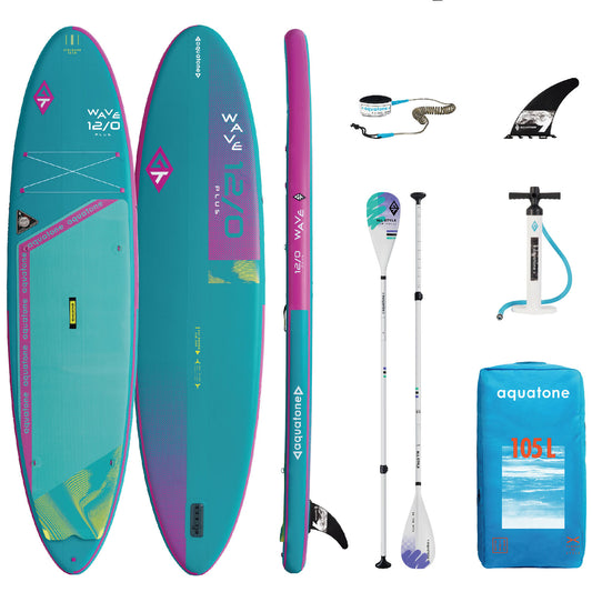 Aquatone Wave Plus 12'0" All Round Inflatable Stand Up Paddle Board