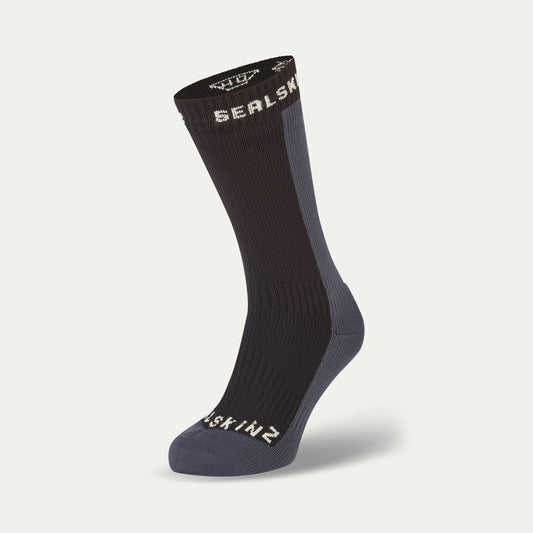 Starston Waterproof Cold Weather Mid Length Sock - Black