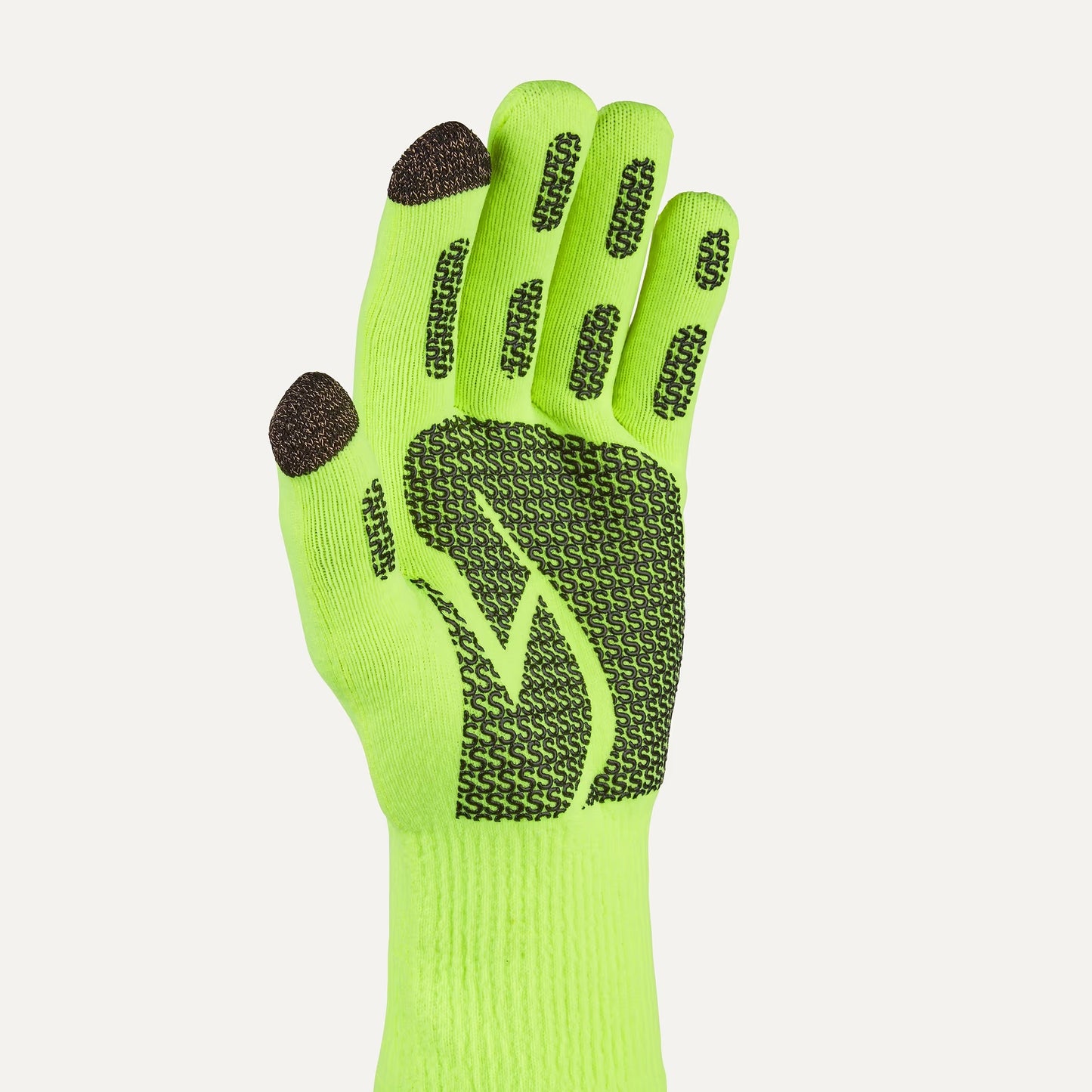 Sealskinz Anmer Waterproof All Weather Ultra Grip Glove - Flo Yellow