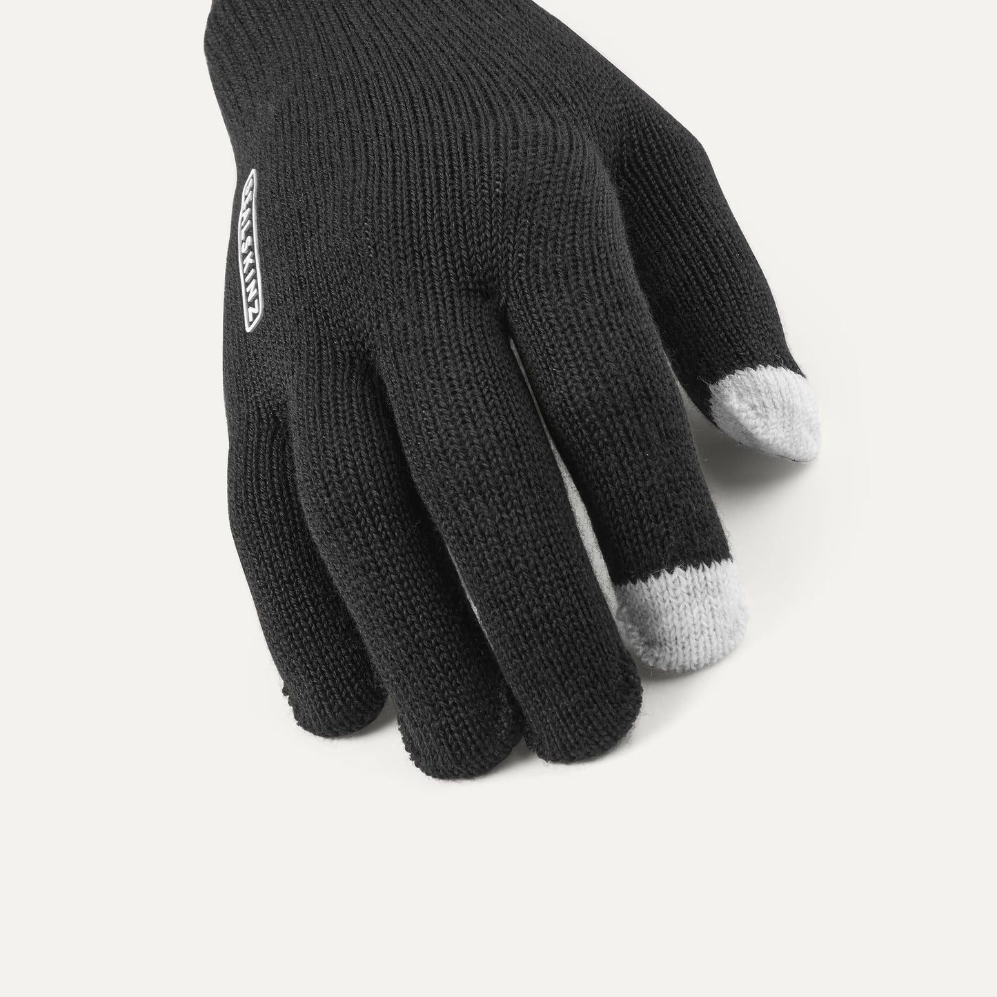 Sealskinz Hanworth Solo Merino Glove - Black with white tips