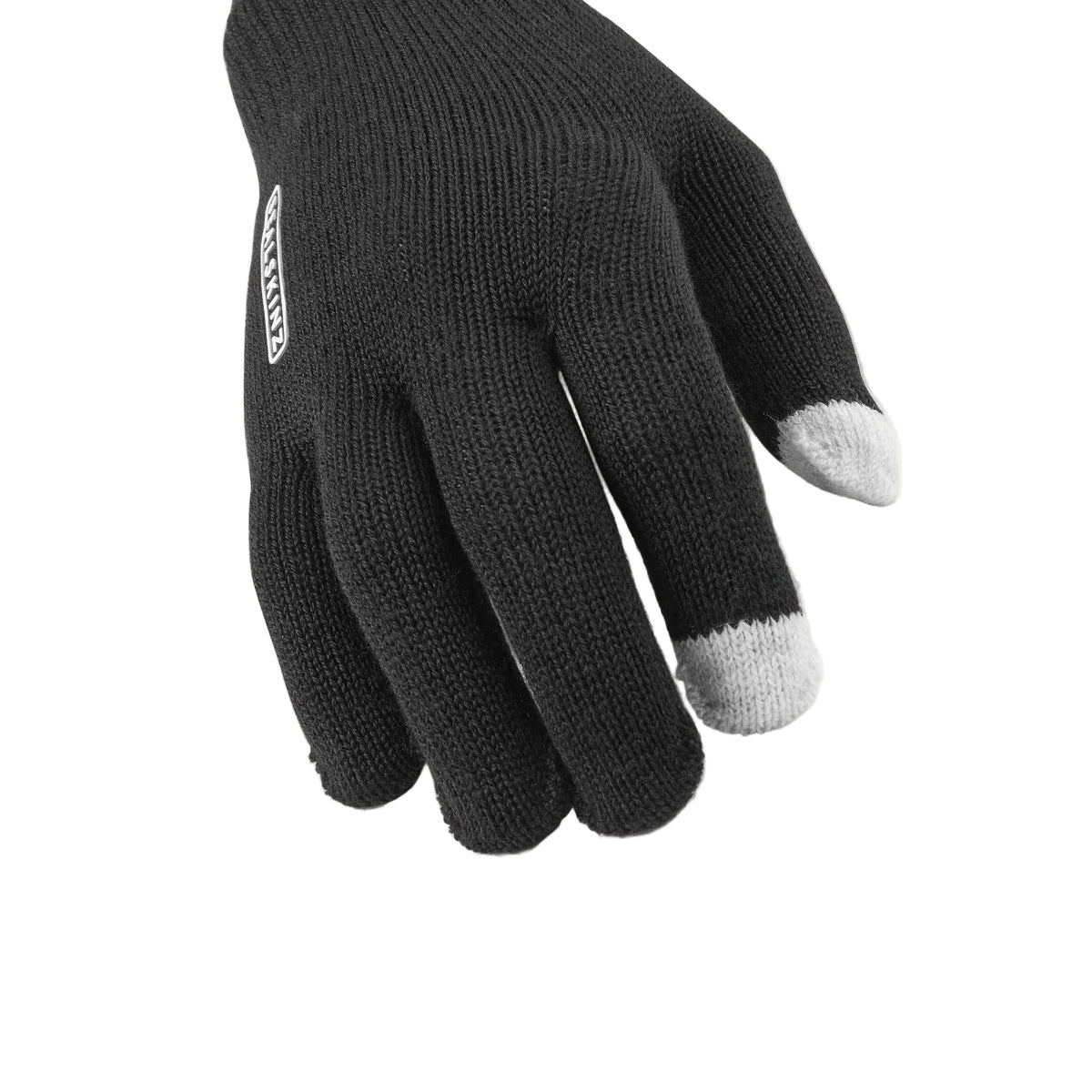 Sealskinz Hanworth Solo Merino Glove - Black with white tips
