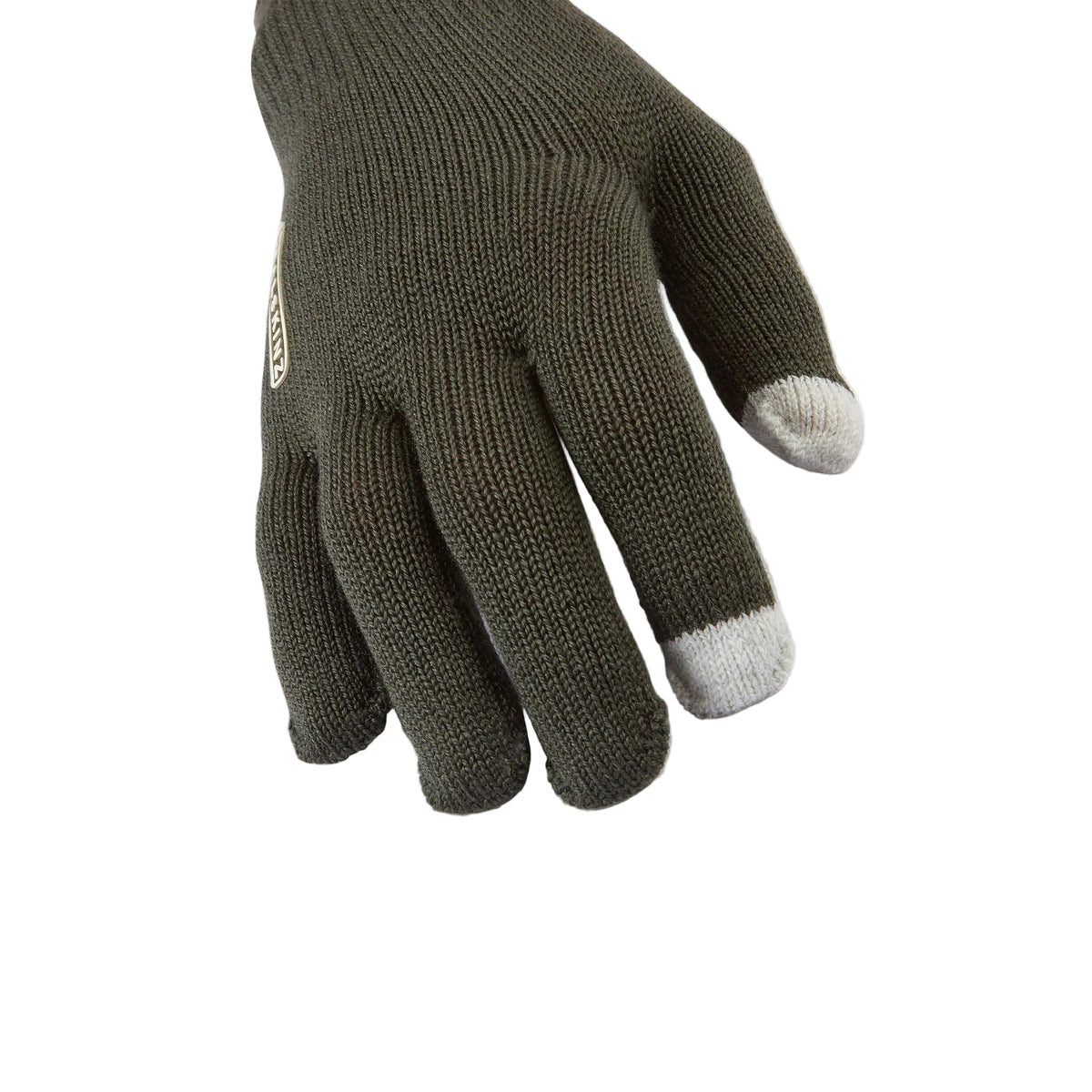 Sealskinz Hanworth Solo Merino Glove - Olive with white tips