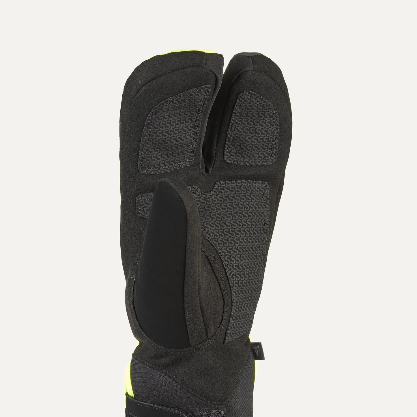 Sealskinz Barwick Waterproof Extreme Cold Weather Cycle Split Finger Glove - Flo Yellow