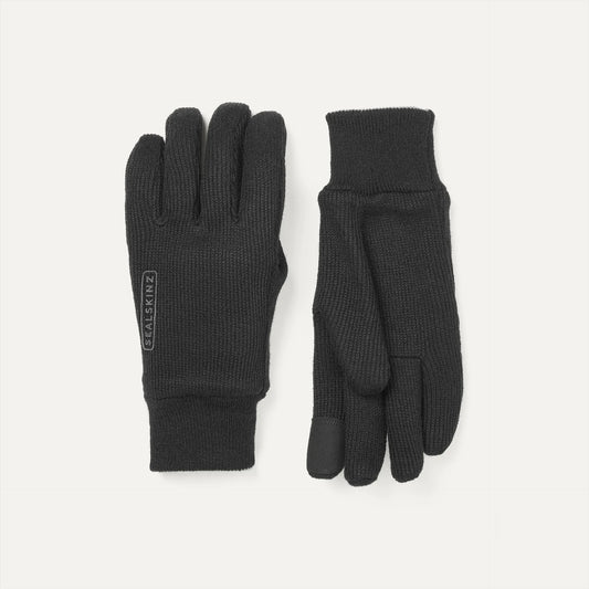 Sealskinz Necton Windproof All Weather Knitted Glove - Black