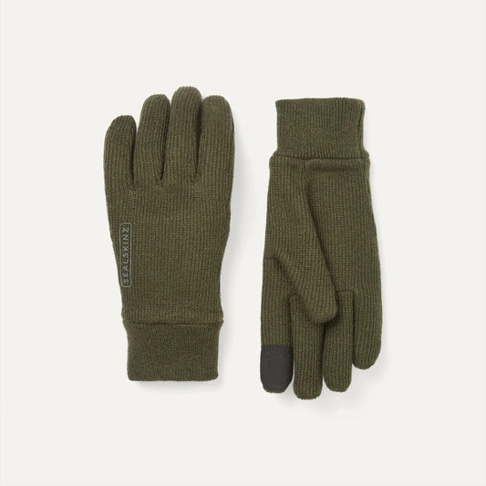 Sealskinz Necton Windproof All Weather Knitted Glove - Olive