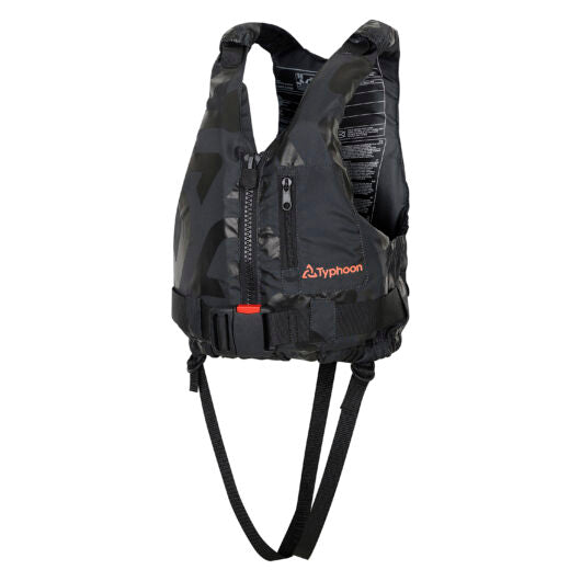 Typhoon Hudson Buoyancy Aid PFD - Junior 30-40KG - Black