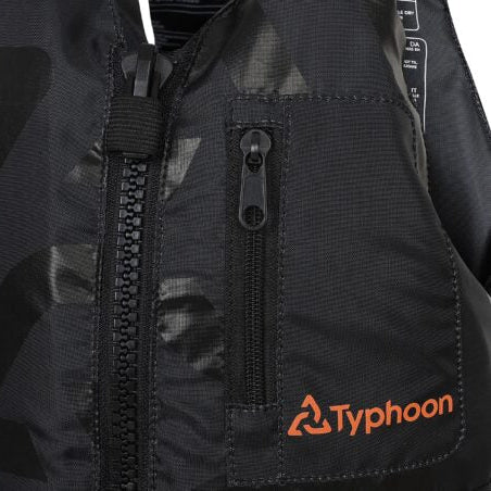 Typhoon Hudson Buoyancy Aid PFD - Junior 30-40KG - Black