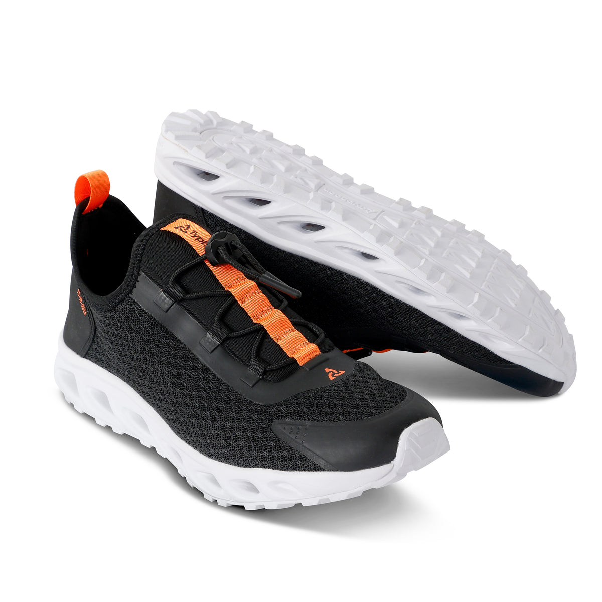 Typhoon TS10 Sneaker/Deck Trainers - Black/Solar