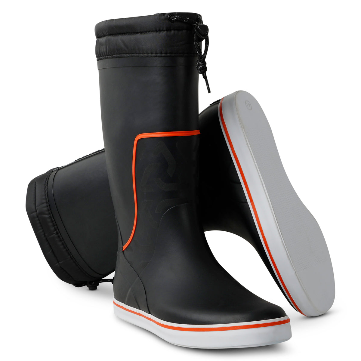 Typhoon Tall Sailing Boots - Black/Solar
