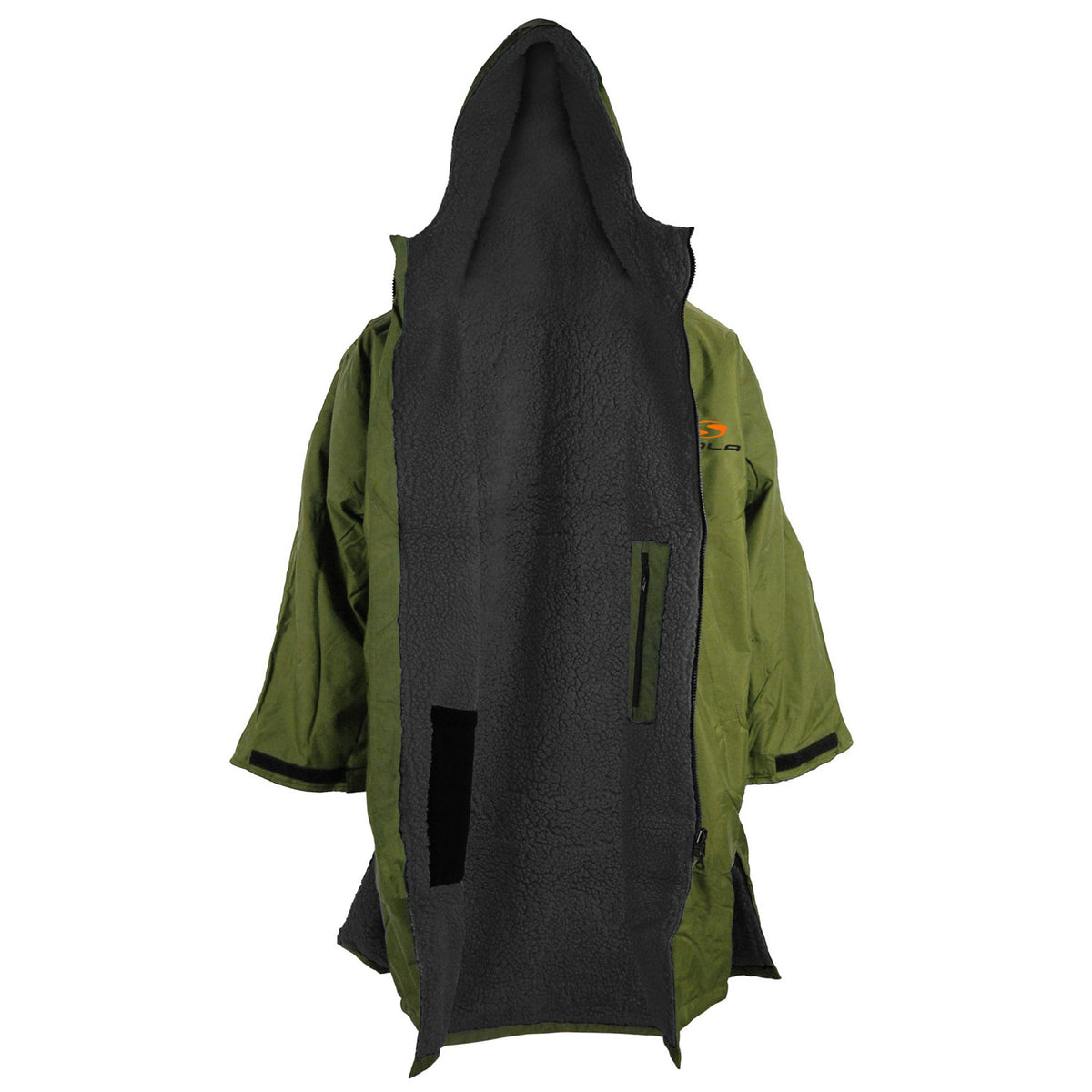 Sola Adult Waterproof Changing Robe - Khaki/Black
