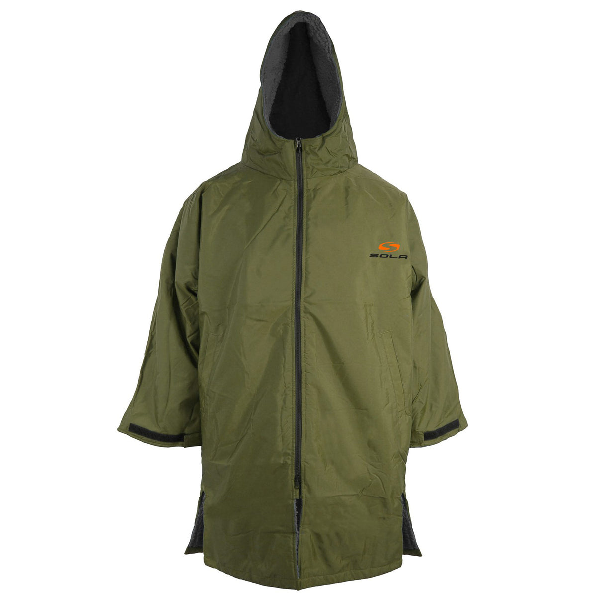 Sola Adult Waterproof Changing Robe - Khaki/Black