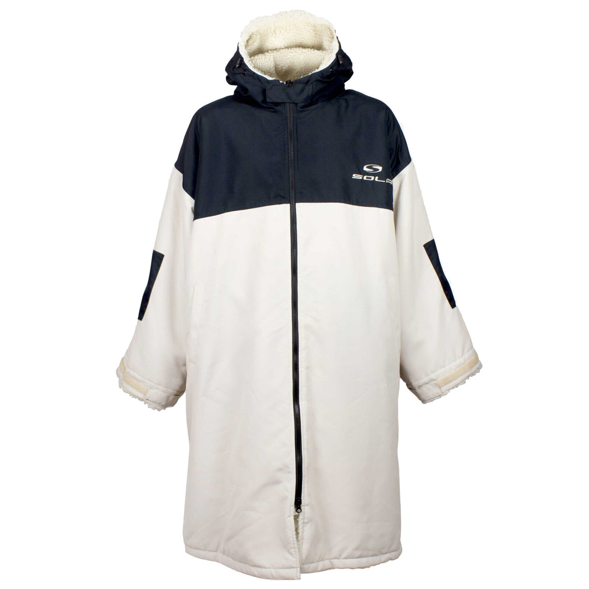 Sola Adult Waterproof Changing Robe - Sand/Navy