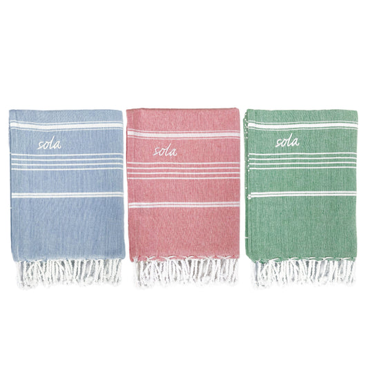 Sola Fouta Light Weight Cotton Beach Towel